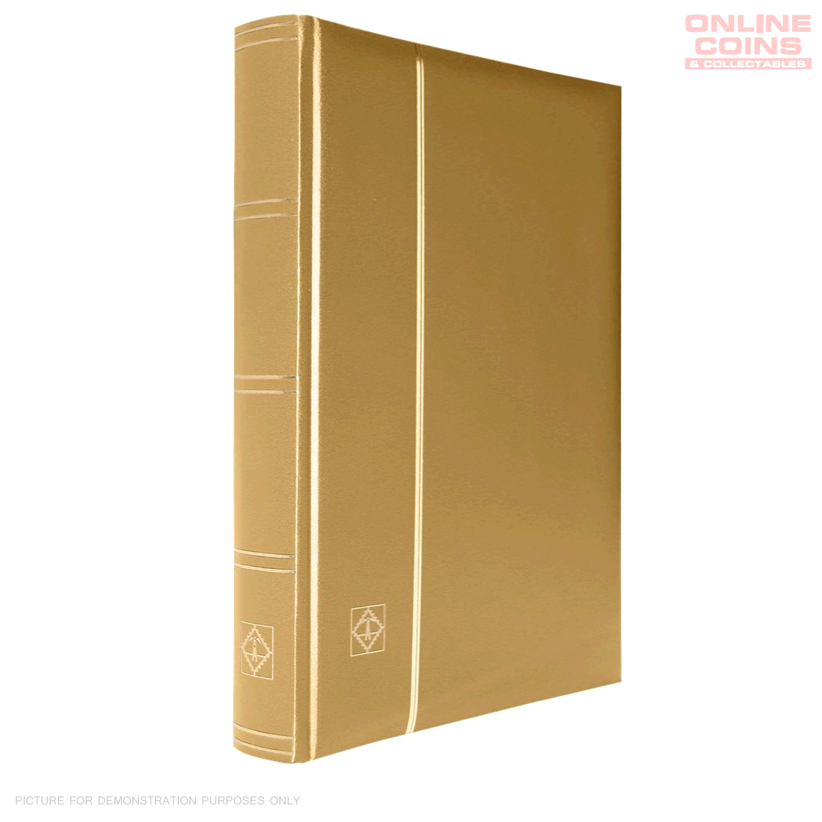 Lighthouse A4 COMFORT Stockbook 64 Page Padded METALLIC EDITION Cover - GOLD